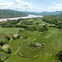 The fertile banks of the Mekong River, Laos