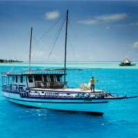 A traditional dhoni cruise is the best way to explore the turquoise waters of the Maldives