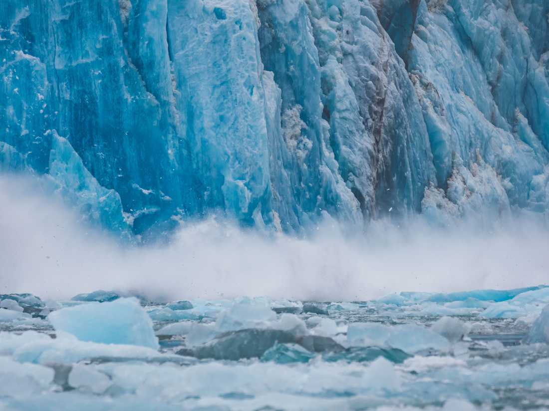 Calving glacier in Alaska