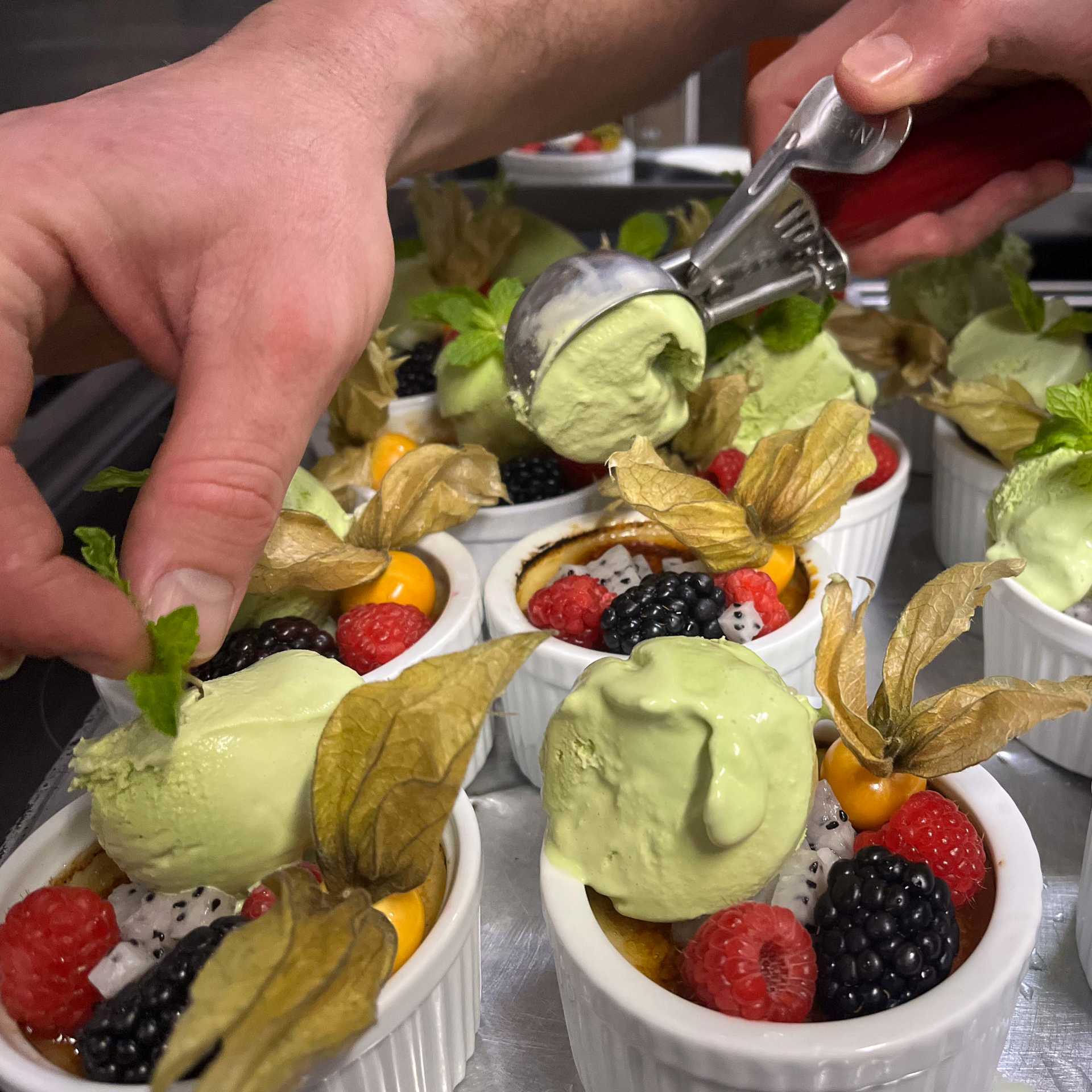 Beer tasting paired with a gourmet dessert