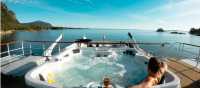 Hot tub aboard Cascadia | Johnny Bierman