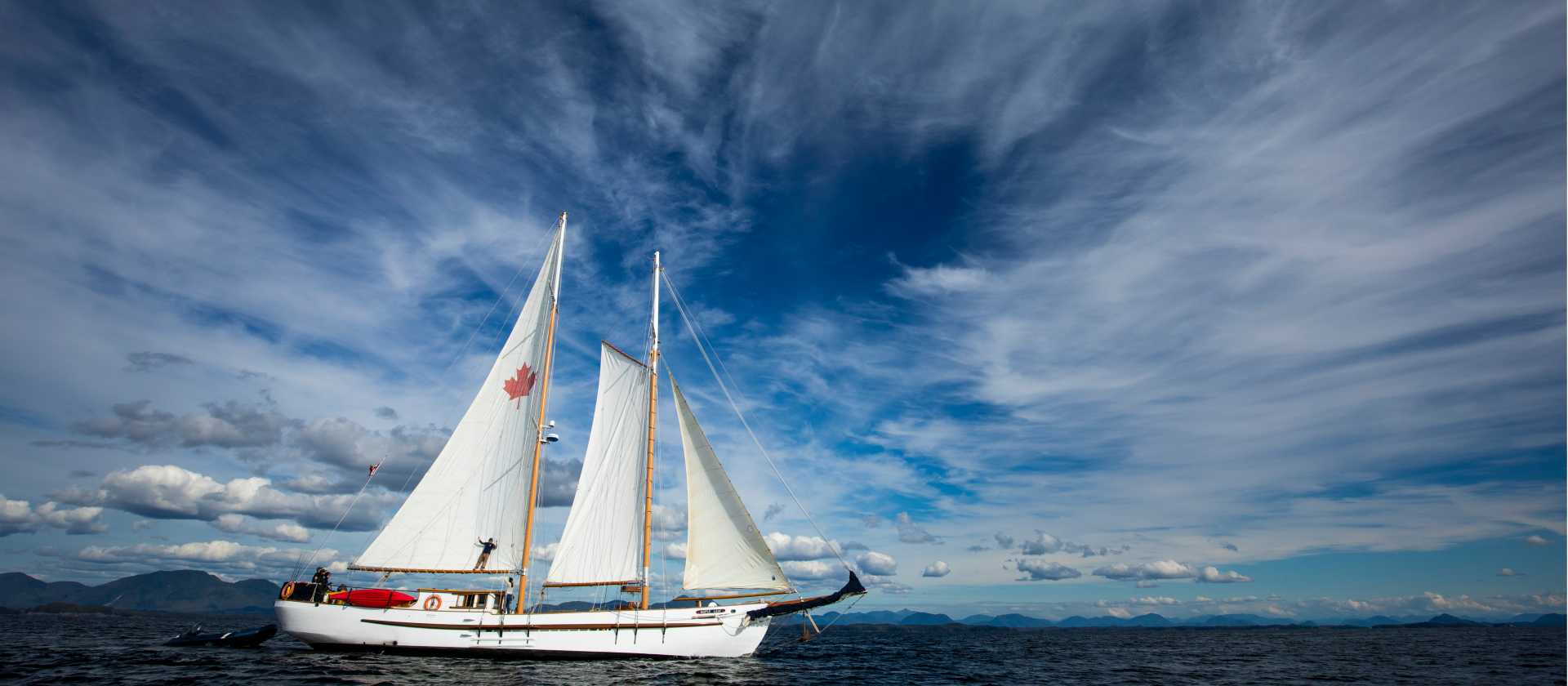 The beautiful schooner 'Maple Leaf'