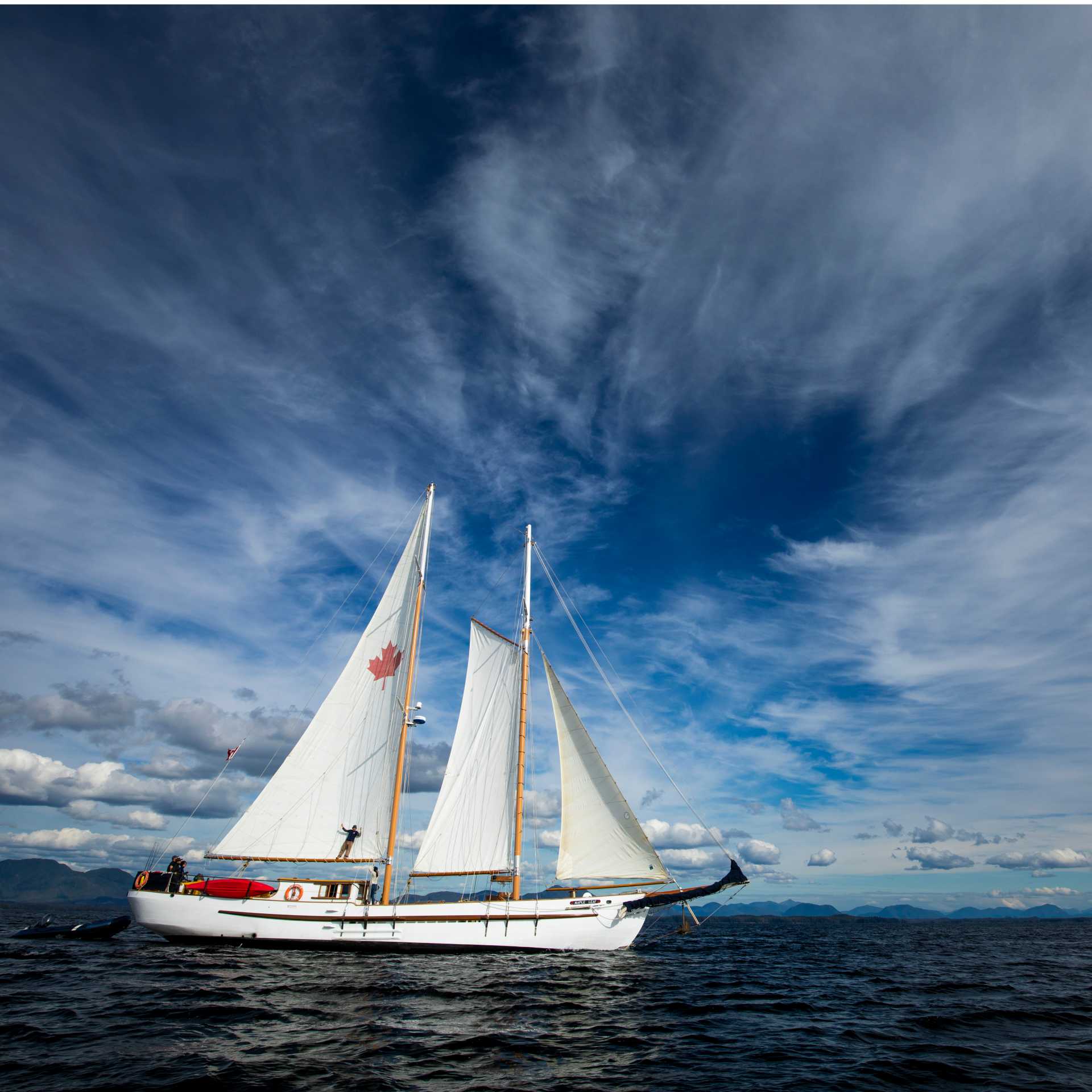 The beautiful schooner 'Maple Leaf'