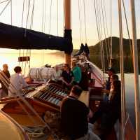 Socialising on deck | G Shea