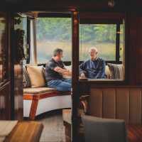 Lounge area aboard Swell