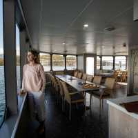 Our spacious Dining Room & Bar on expedition vessel Odalisque III