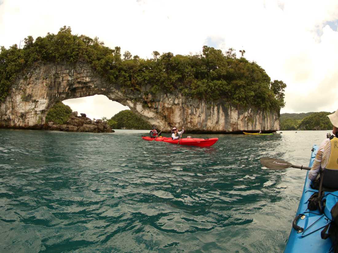 Paddling turqoise waters in Palau |  Mac