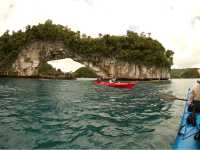 Paddling turqoise waters in Palau |  Mac