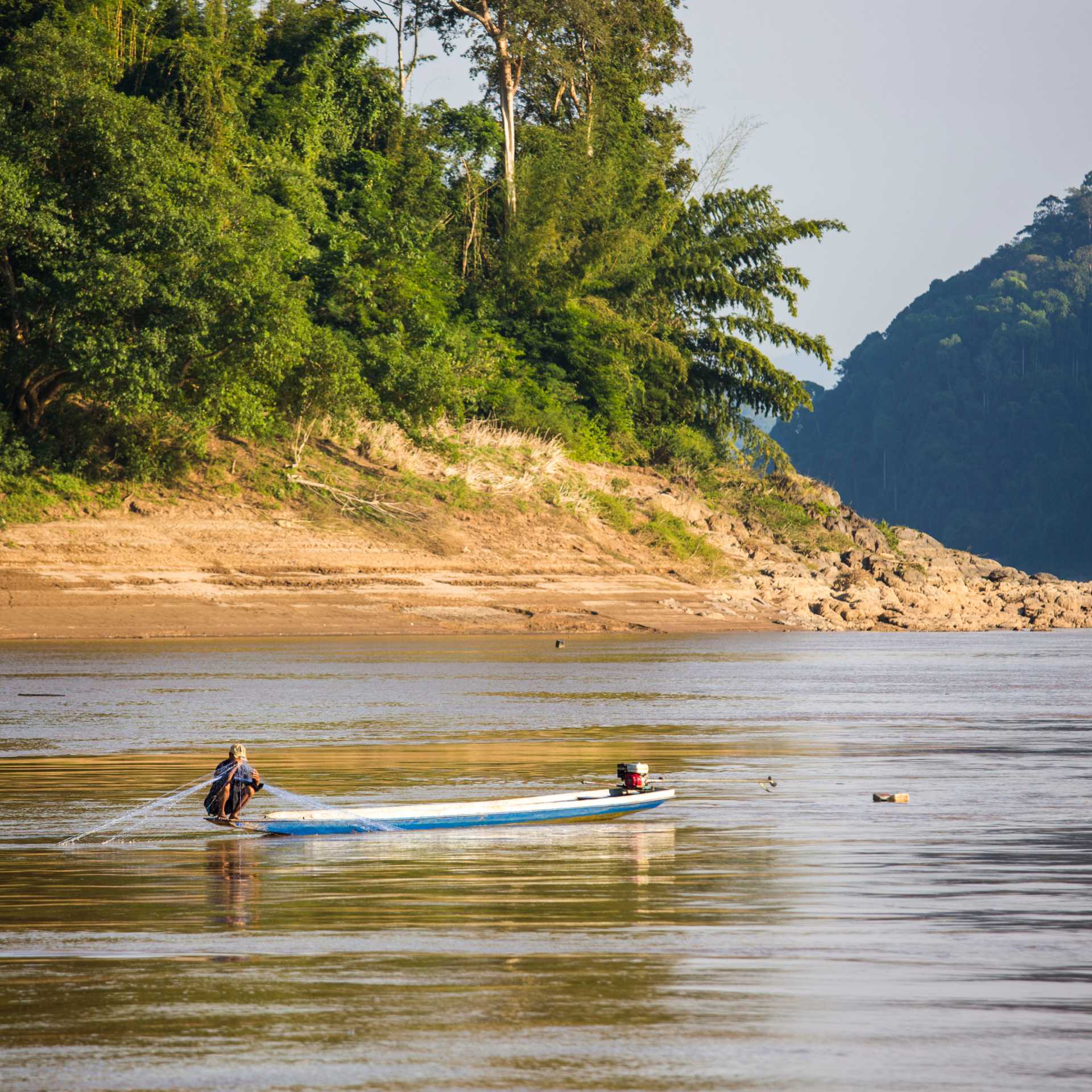 The Mekong River is a sustainer of life for many locals in Laos
