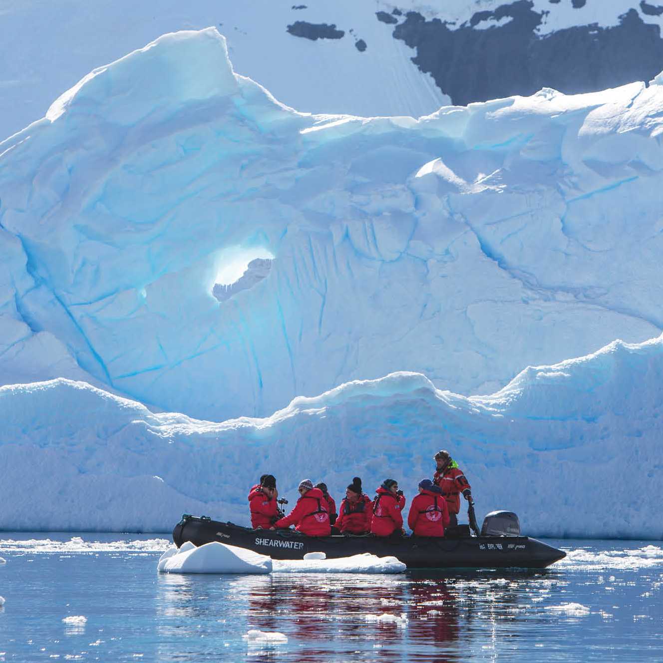 Perfect conditions for a zodiac cruise in Antarctica | Brandon Harvey
