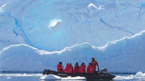 Perfect conditions for a zodiac cruise in Antarctica | Brandon Harvey