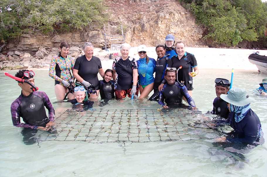 A rewarding aspects of reef restoration is meeting the communities and organisations leading the work
