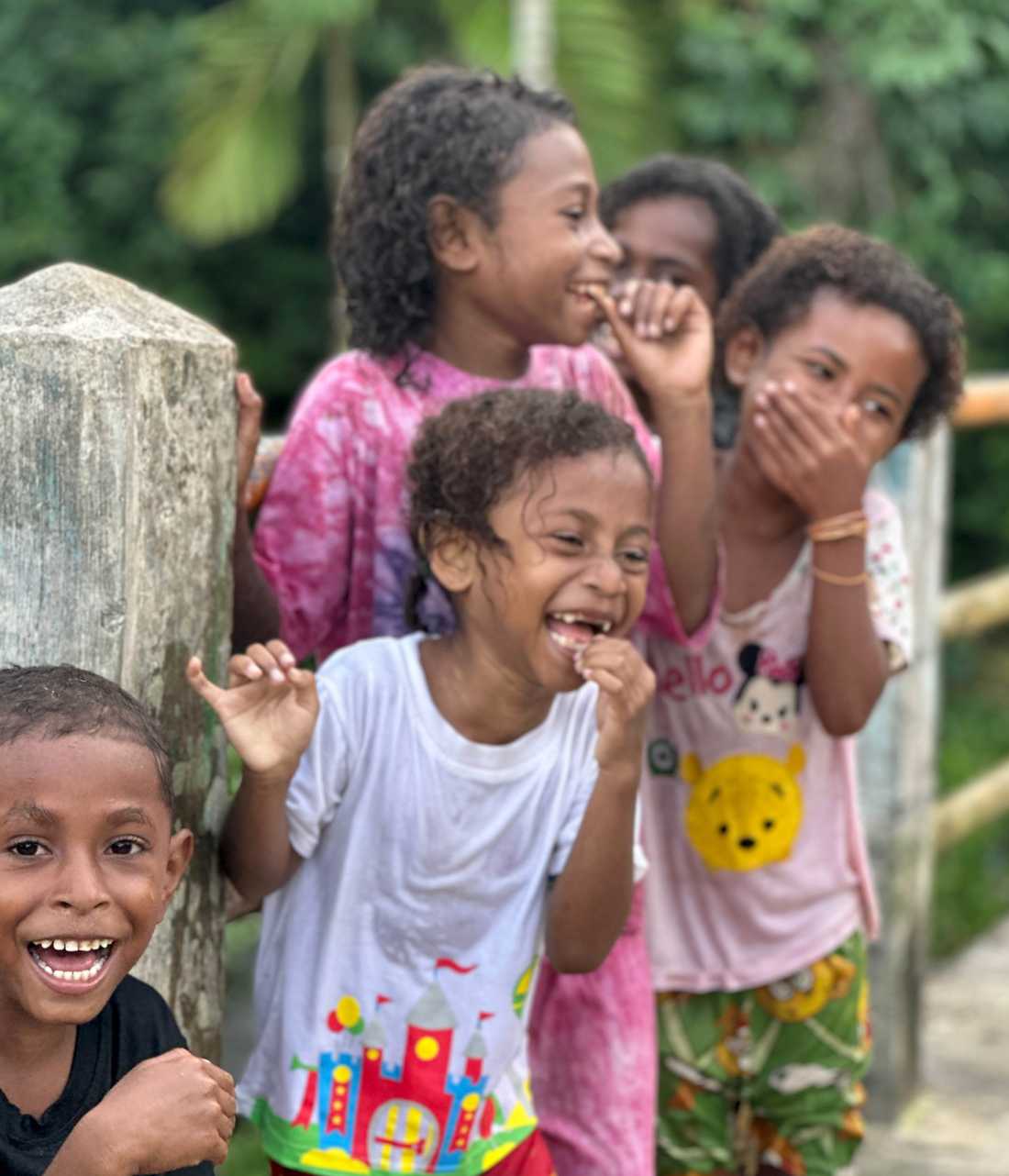 Cheeky children Sipatnanam Village, West Papua | Rachel Imber