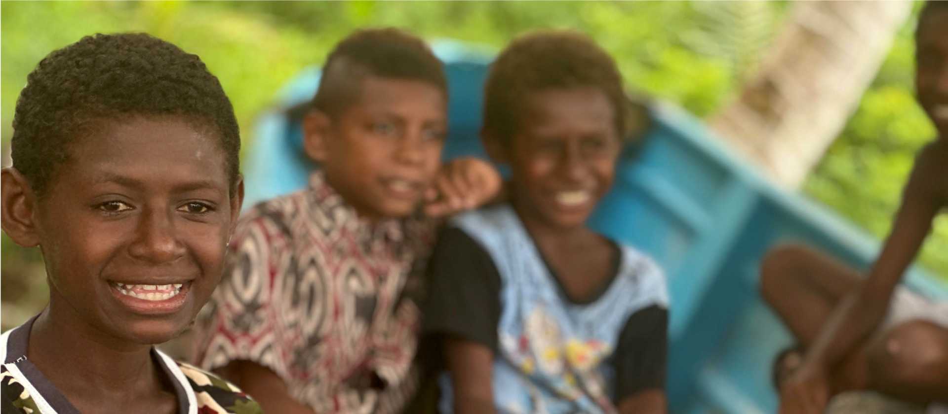 Smiling faces Lobo Village, West Papua | Rachel Imber