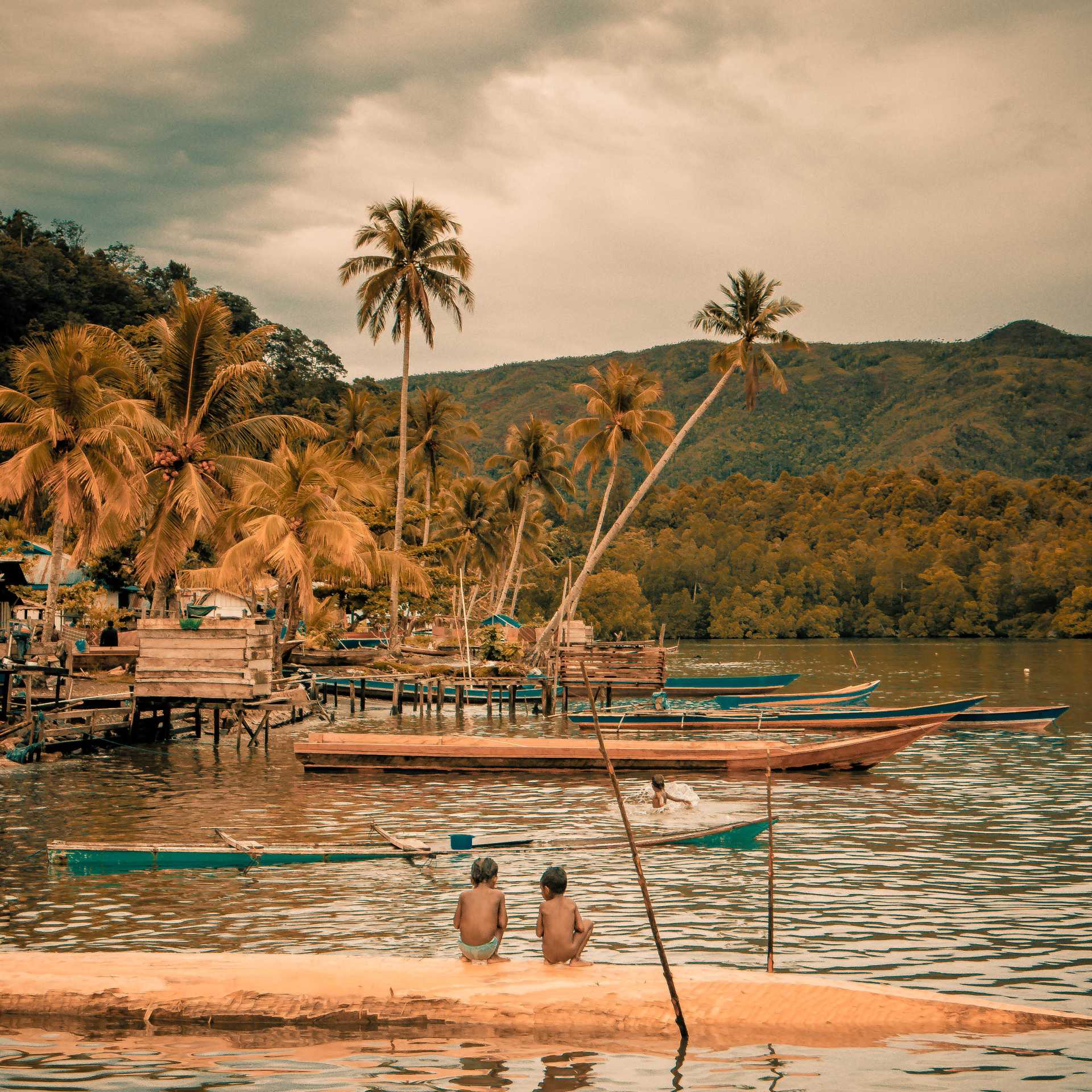 Local life in the Moluccas Islands