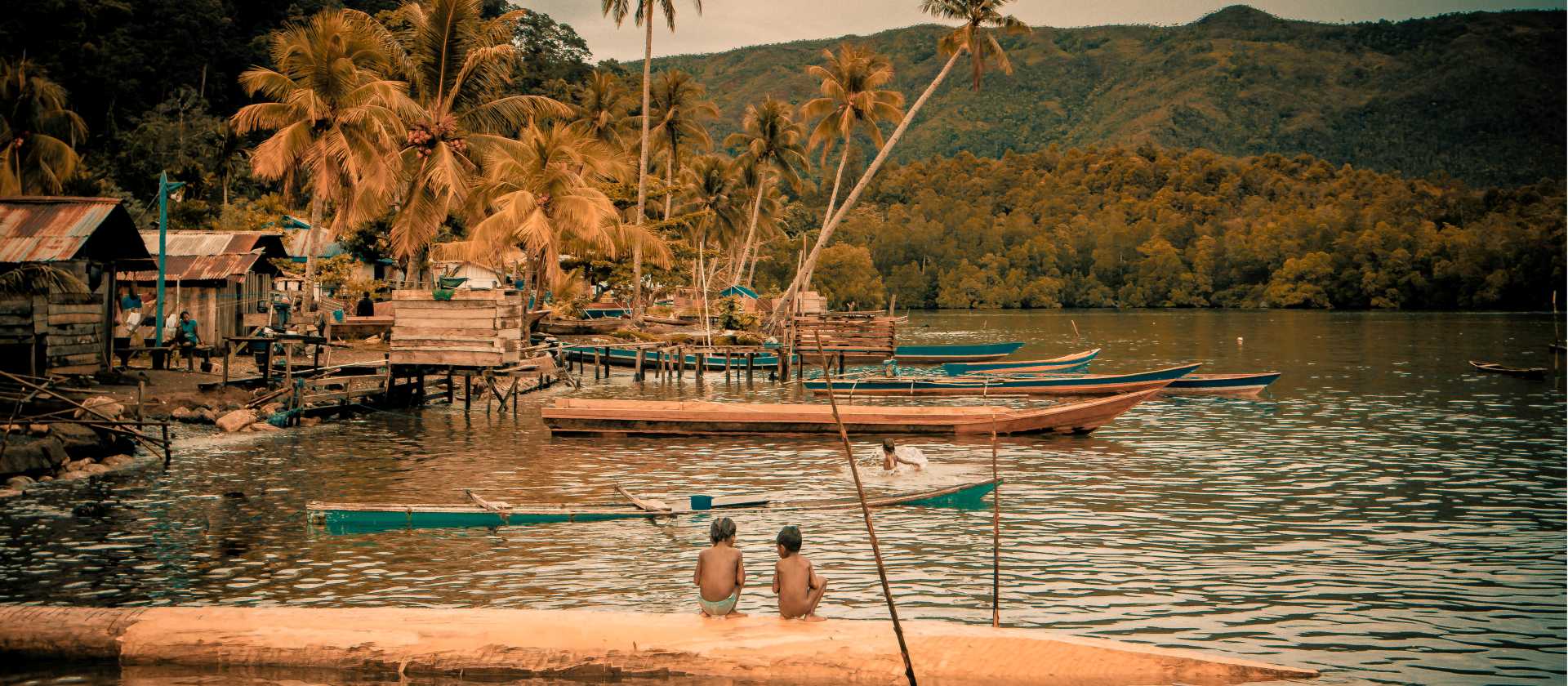 Local life in the Moluccas Islands