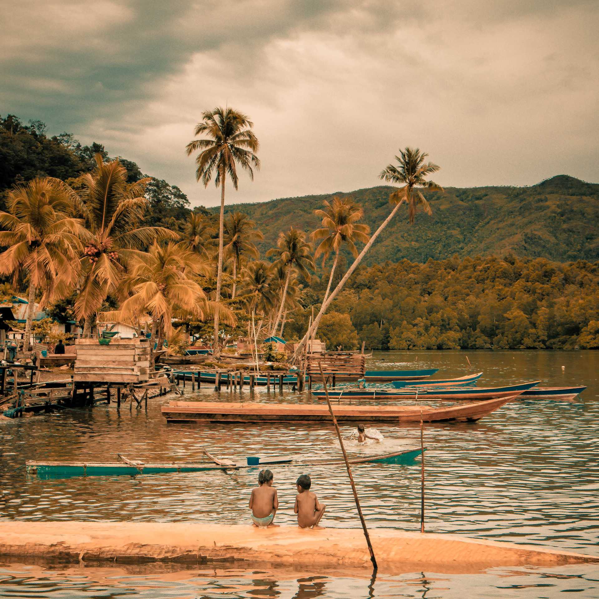 Local life in the Moluccas Islands