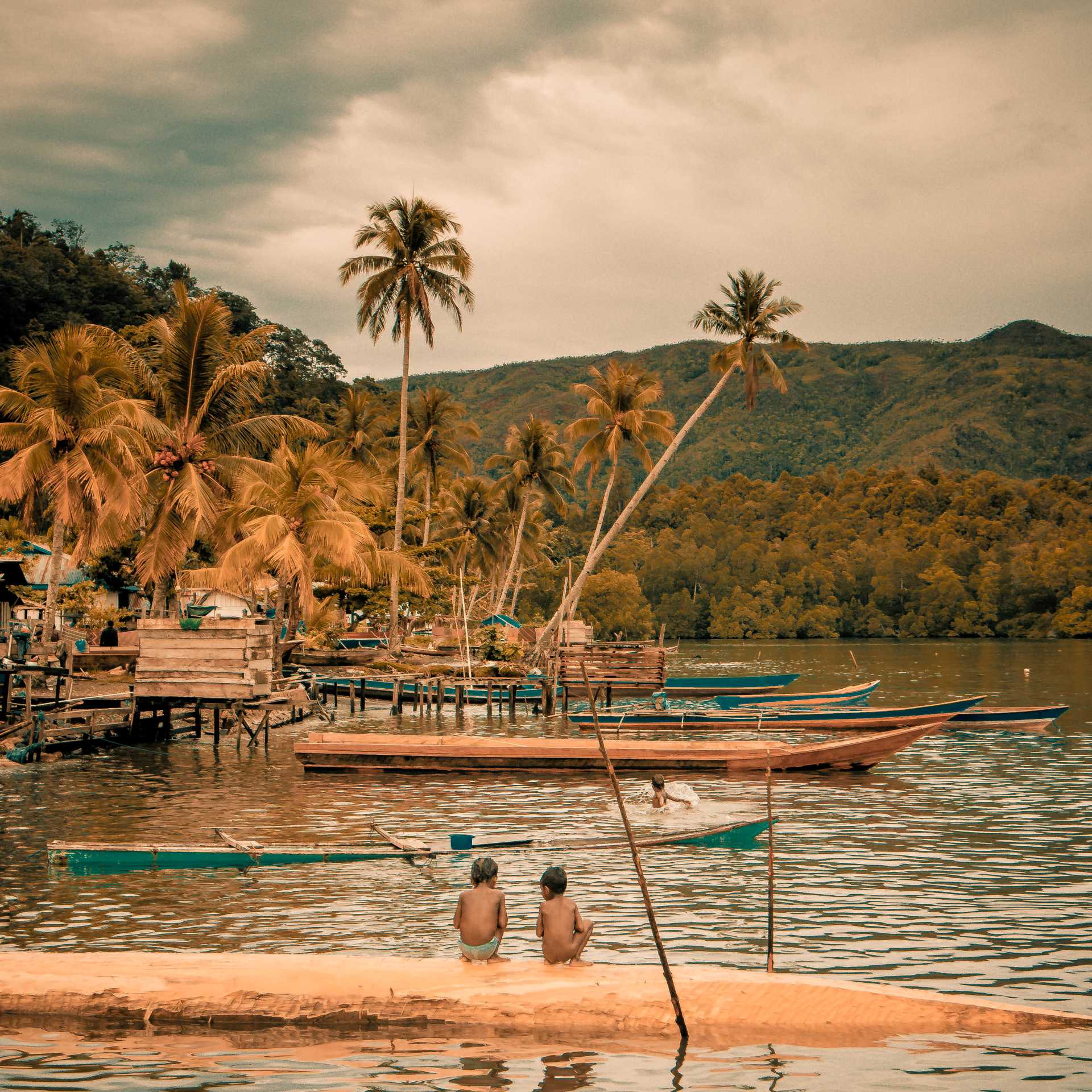 Local life in the Moluccas Islands