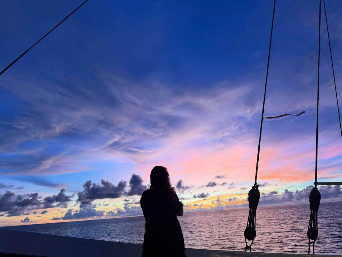 Taking in the spectacular Raja Ampat sunset | Rachel Imber