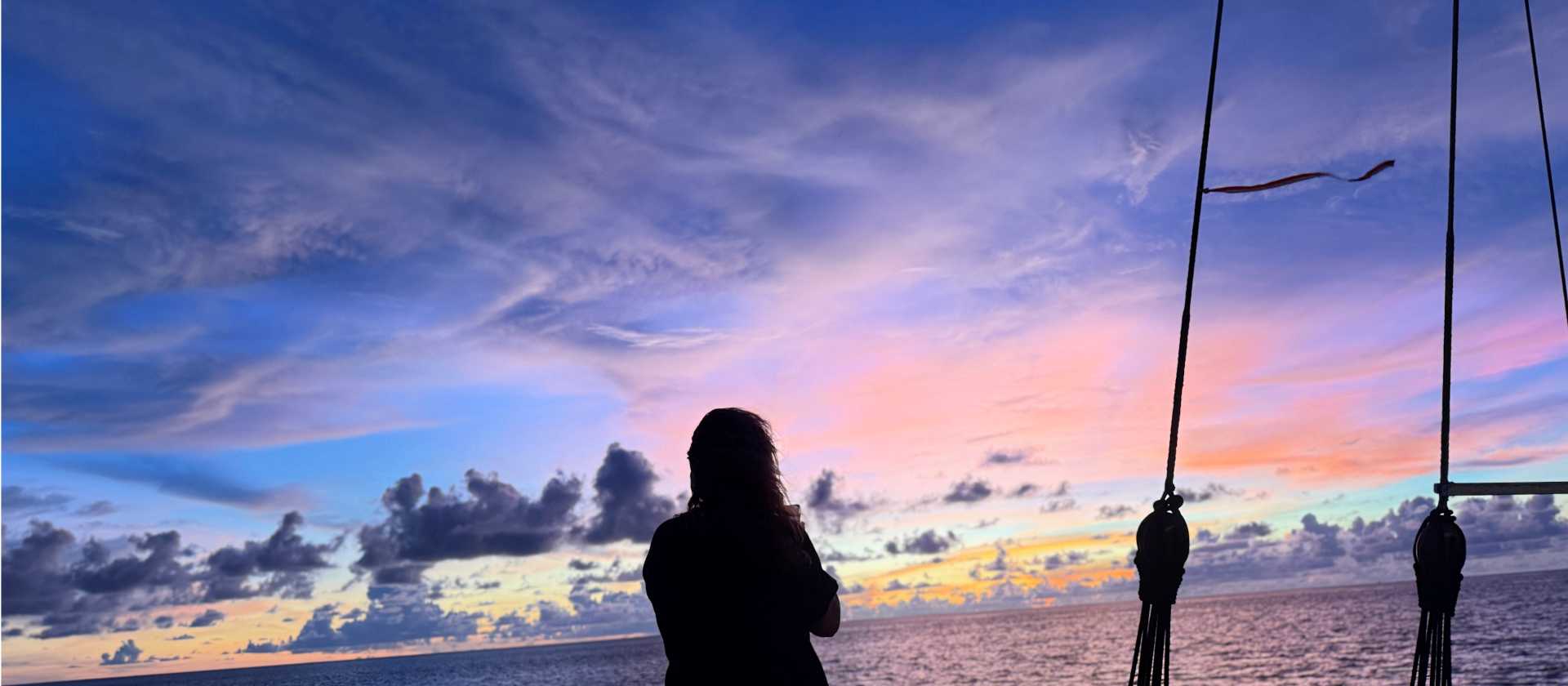 Taking in the spectacular Raja Ampat sunset | Rachel Imber