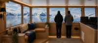 The vessel has an open bridge policy with a comfortable lounge