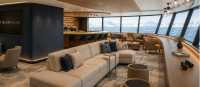 Enjoy expansive views from the lounge area