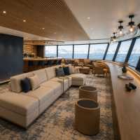 Enjoy expansive views from the lounge area