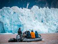 Zodiac cruising in Svalbard