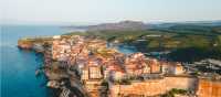 The beautiful village of Bonafacio, on the coast of Corsica