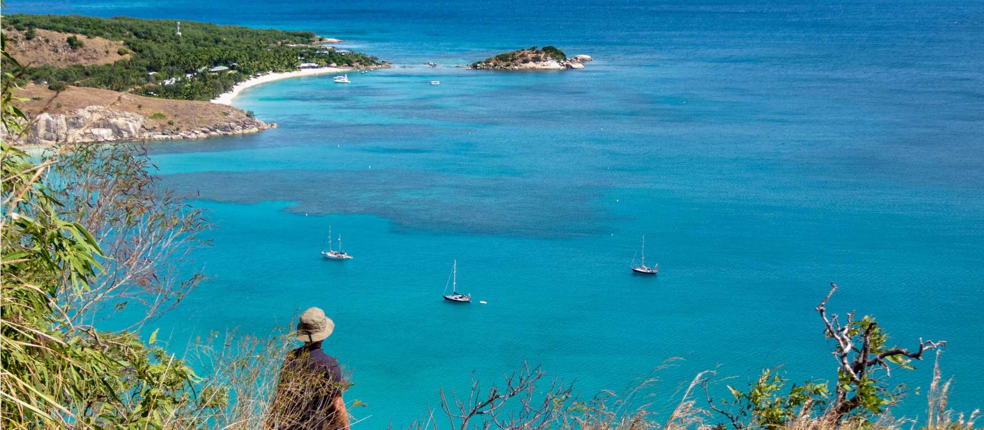 Spectacular views from Captain Cook's Lookout on Lizard Island