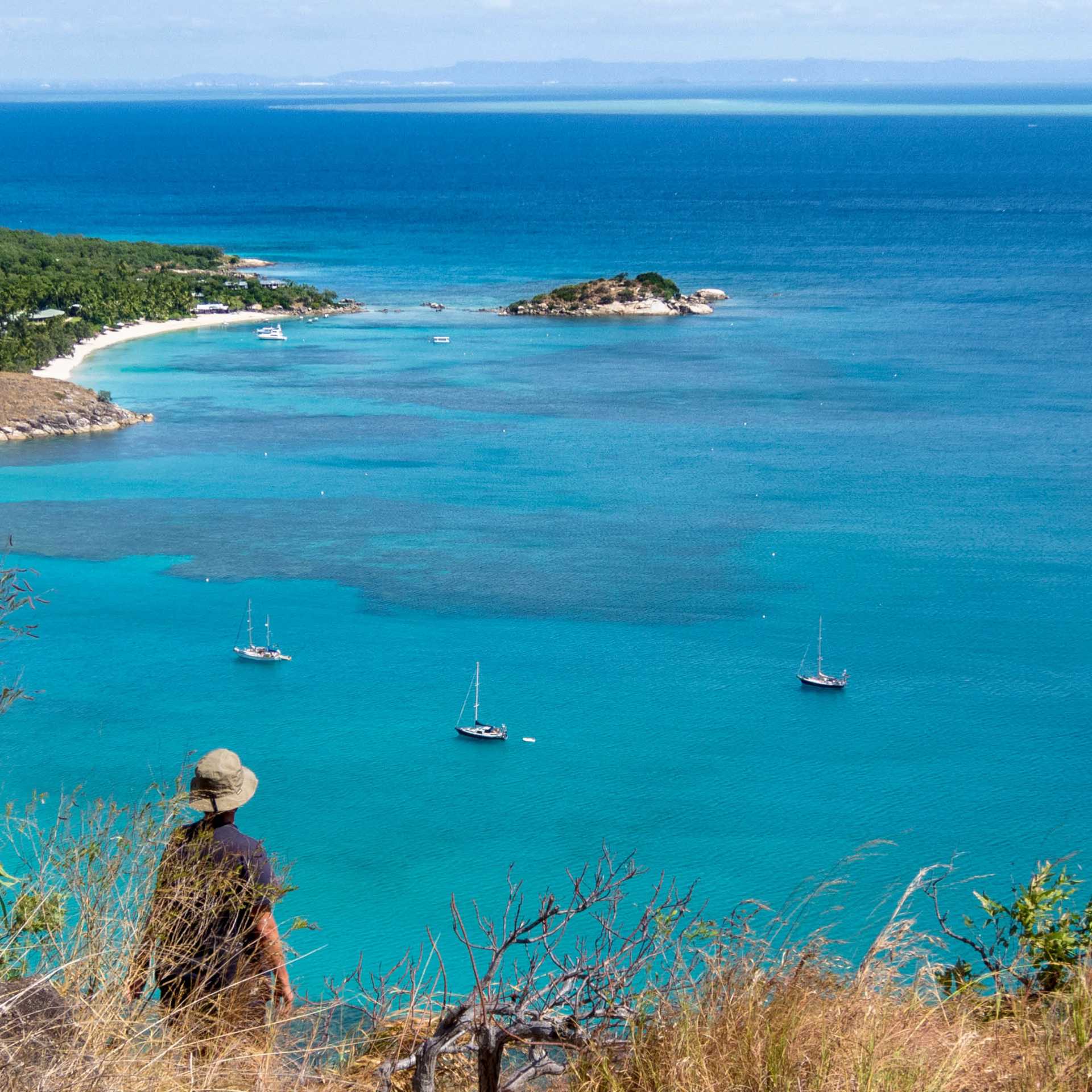 Spectacular views from Captain Cook's Lookout on Lizard Island