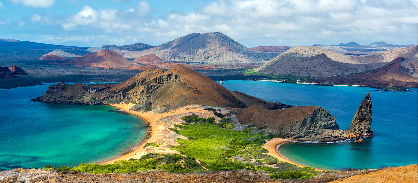 Spectacular views from Bartolome Island in the Galapagos Islands