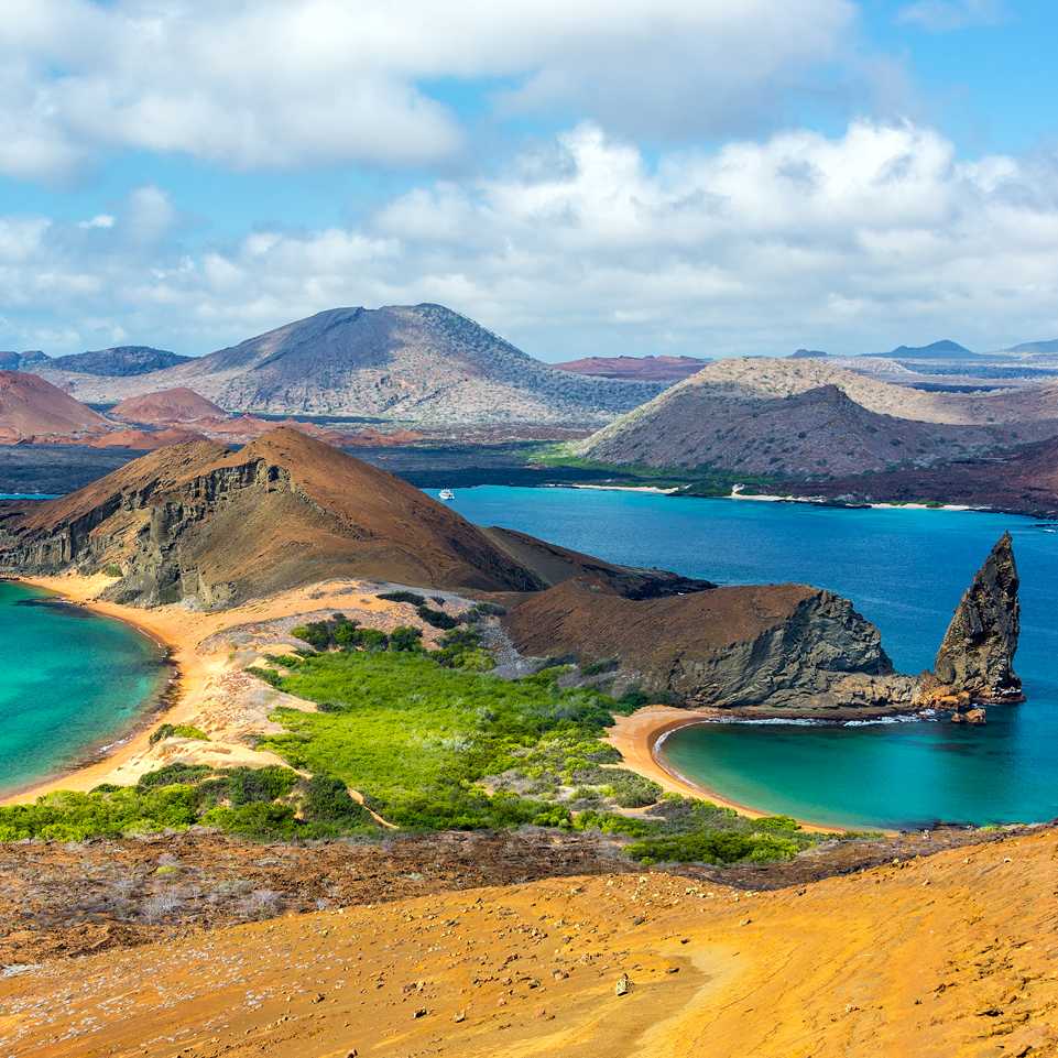 Spectacular views from Bartolome Island in the Galapagos Islands