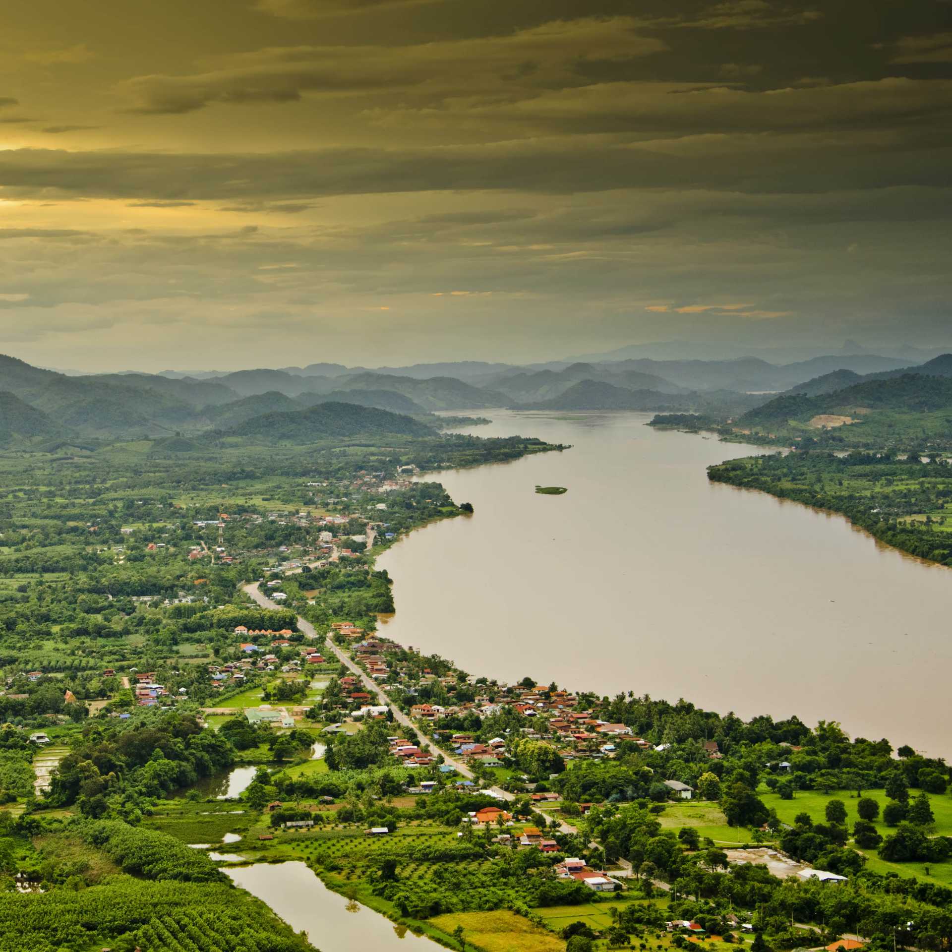 The picturesque town of Luang Praband sits on the banks of the Mekong River