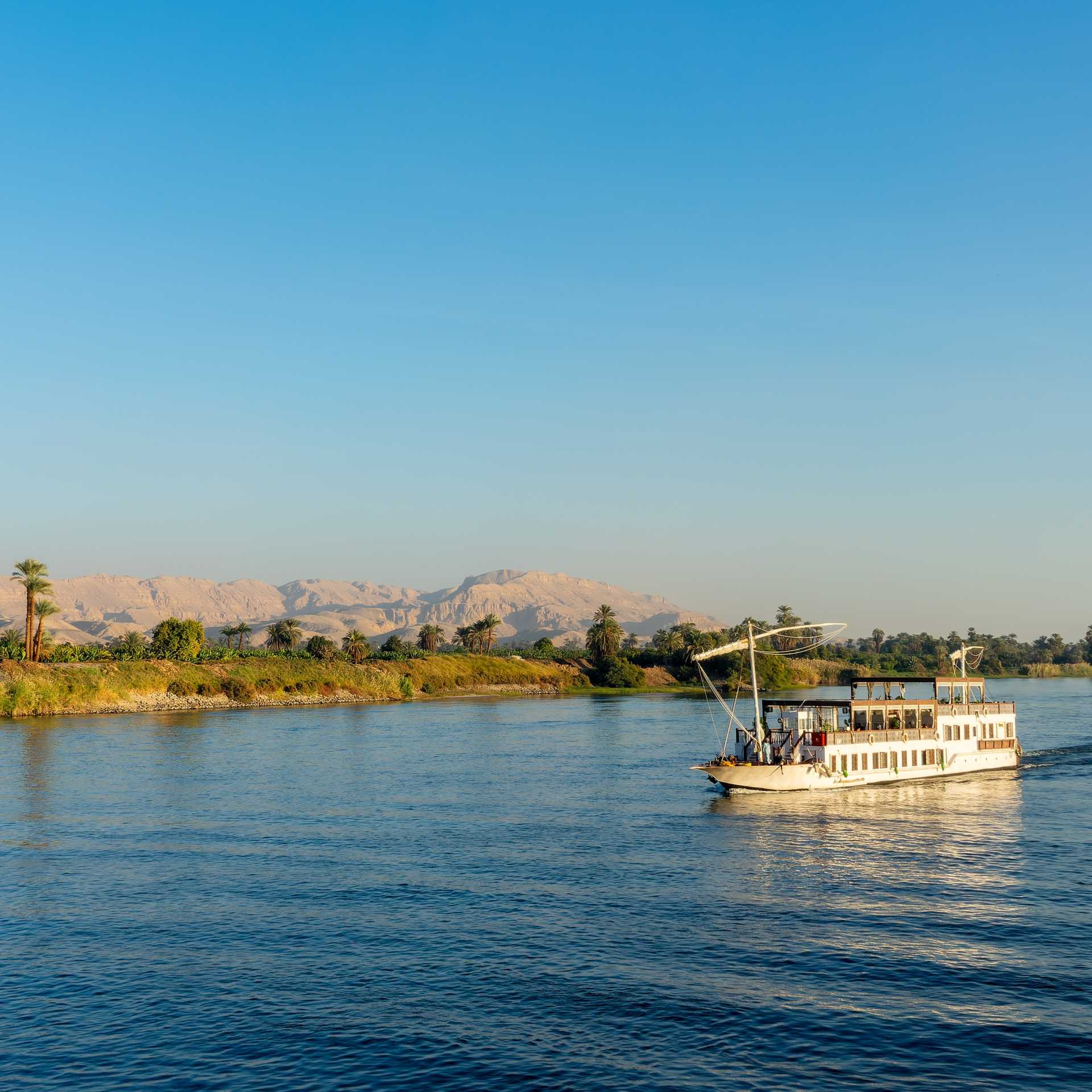 Experience Egypt on a cruise aboard a traditional dahabieh vessel