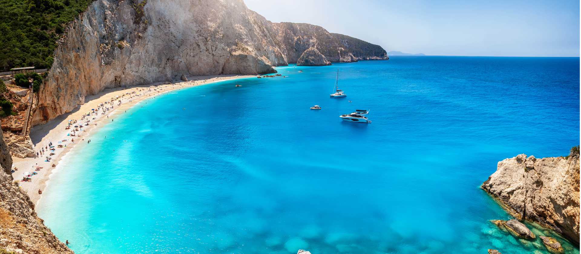 Beautiful beaches and turquoise waters abound on the island of Lefkada