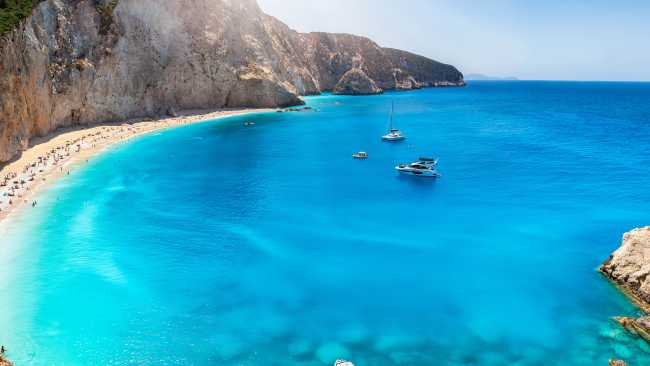 Beautiful beaches and turquoise waters abound on the island of Lefkada