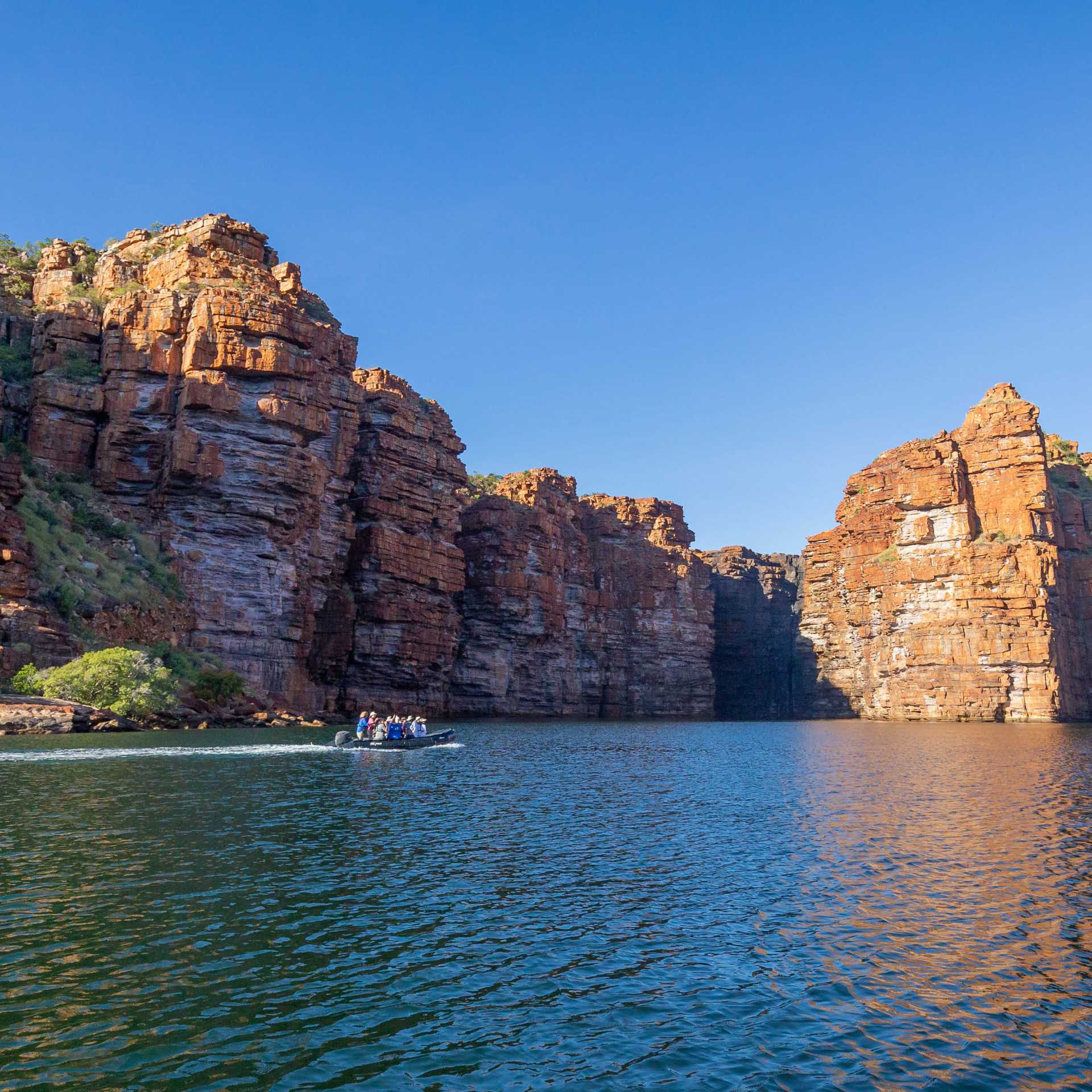 Surrounded by the incredible Kimberley Plateau at King George River | Philip Schubert