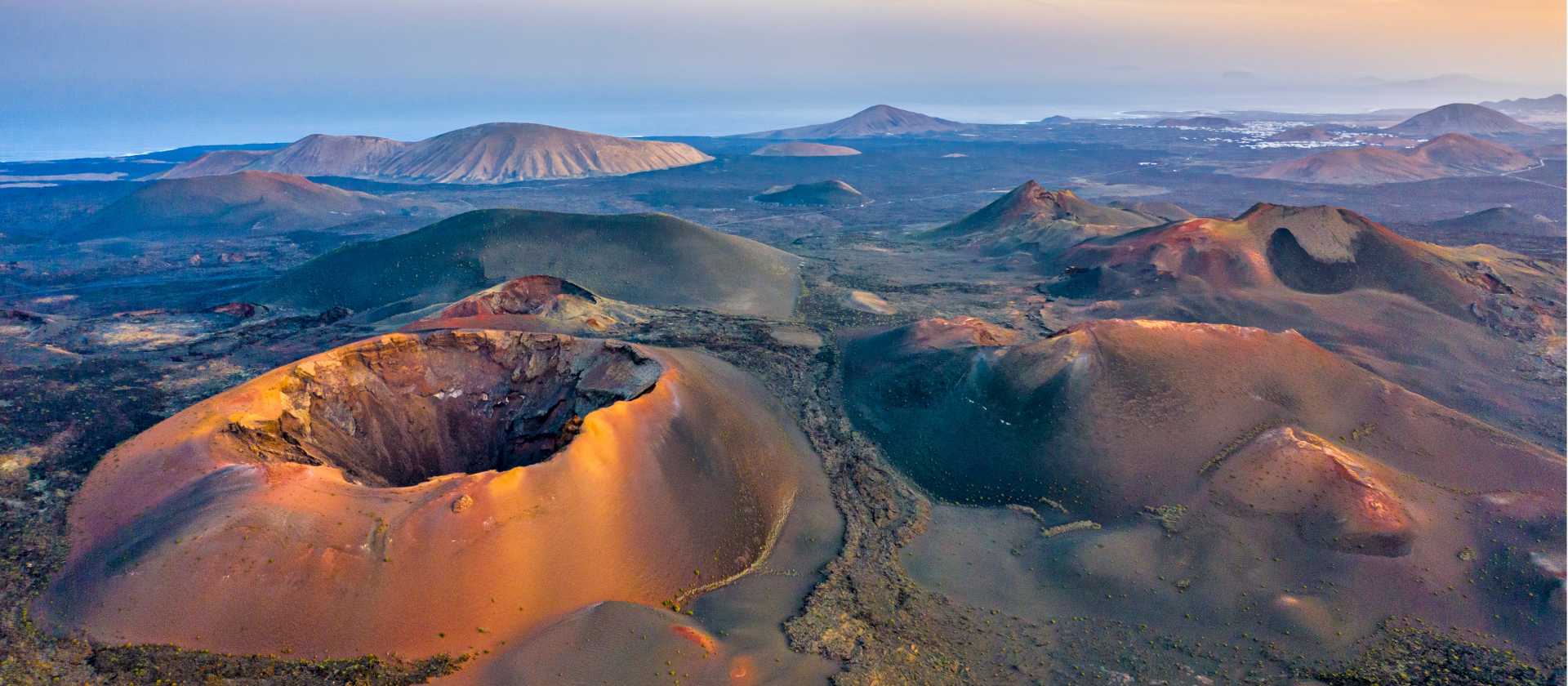 The surreal landscape of Timanfaya National Park, Lanzarote, Canary Islands