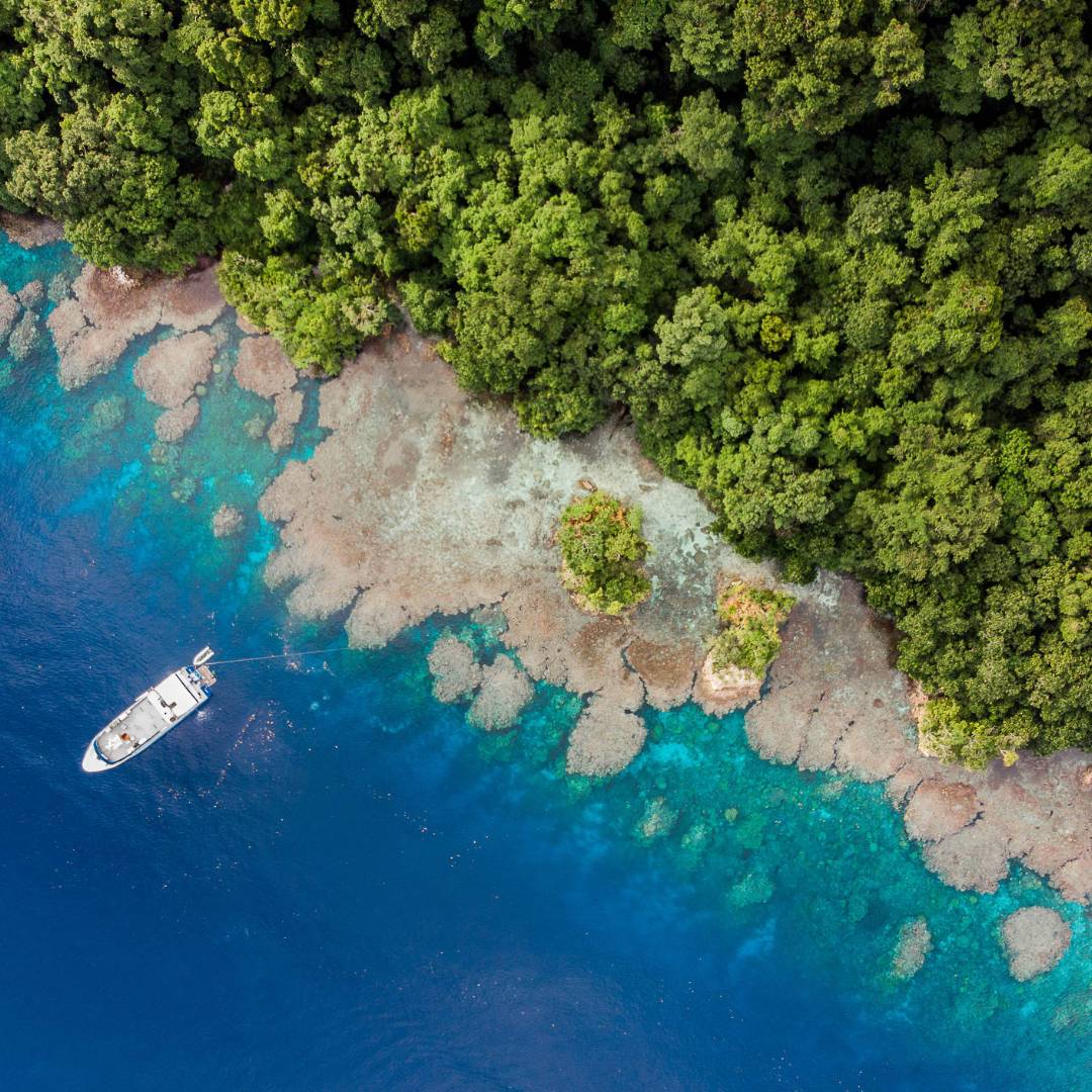 Aerial view, Solomon Islands | Adam Beard