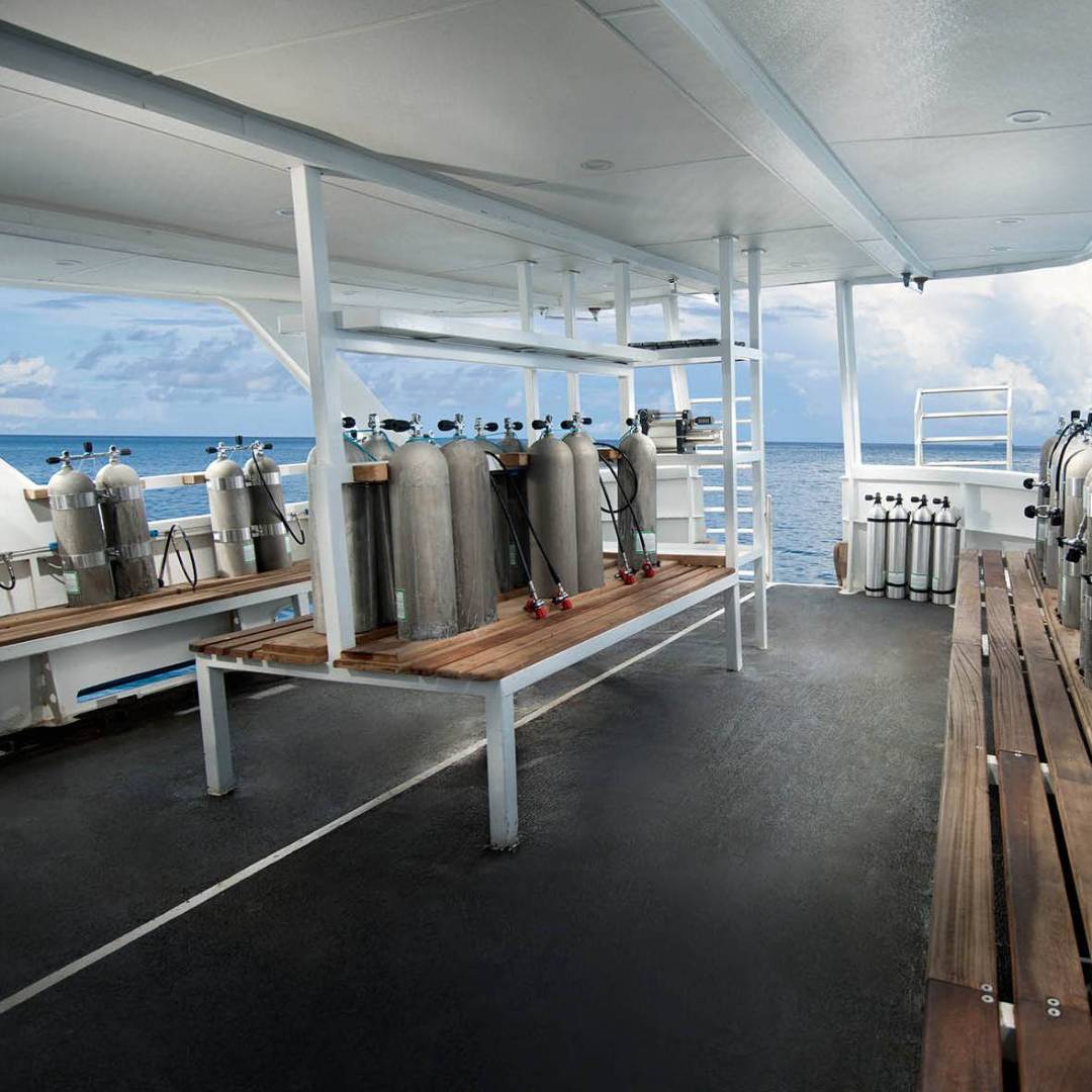 Dive deck aboard Solomons Master