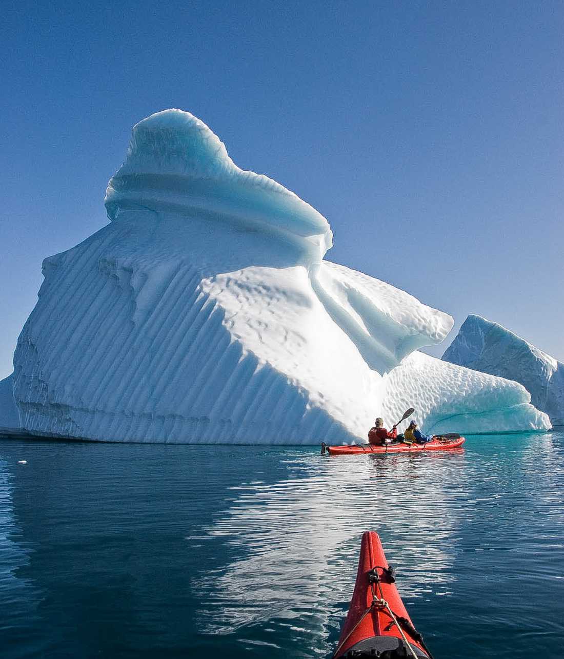 One of the best ways to truely experience the vast wilderness of West Greenland is by kayak |  Toby Story