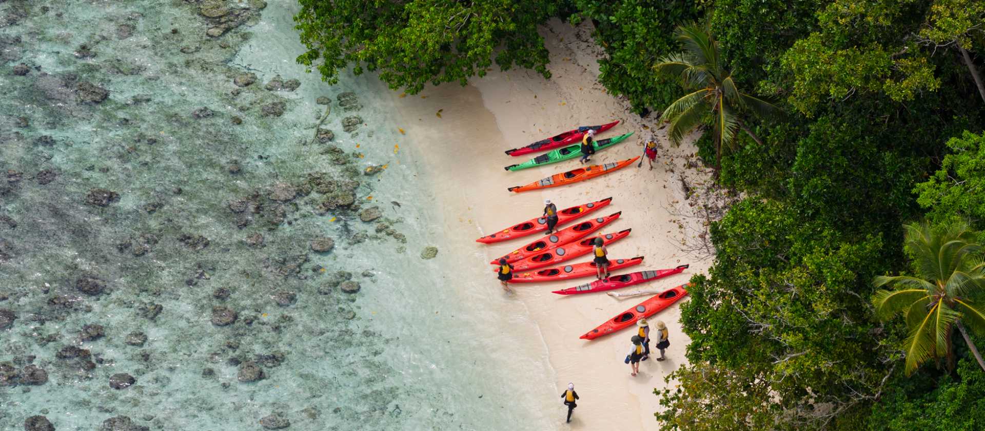 A secluded spot to take a break in the Solomon Islands