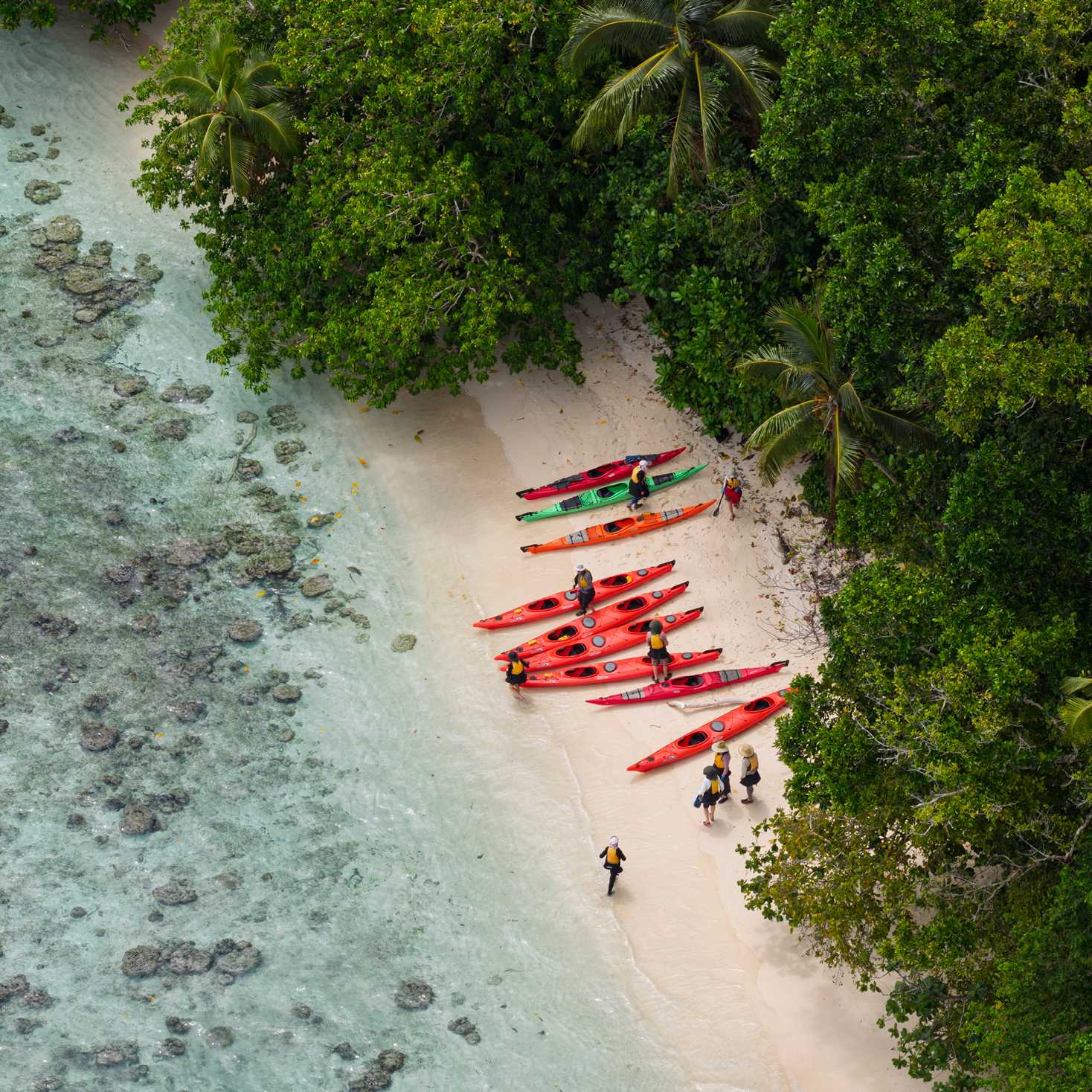 A secluded spot to take a break in the Solomon Islands