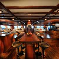 Dining area aboard Palau Siren | Aaron Wong