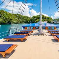 The sun deck on Palau Siren