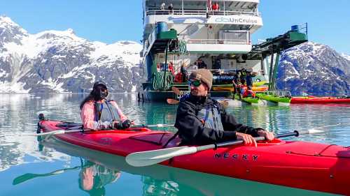 Kayak straight from the ship