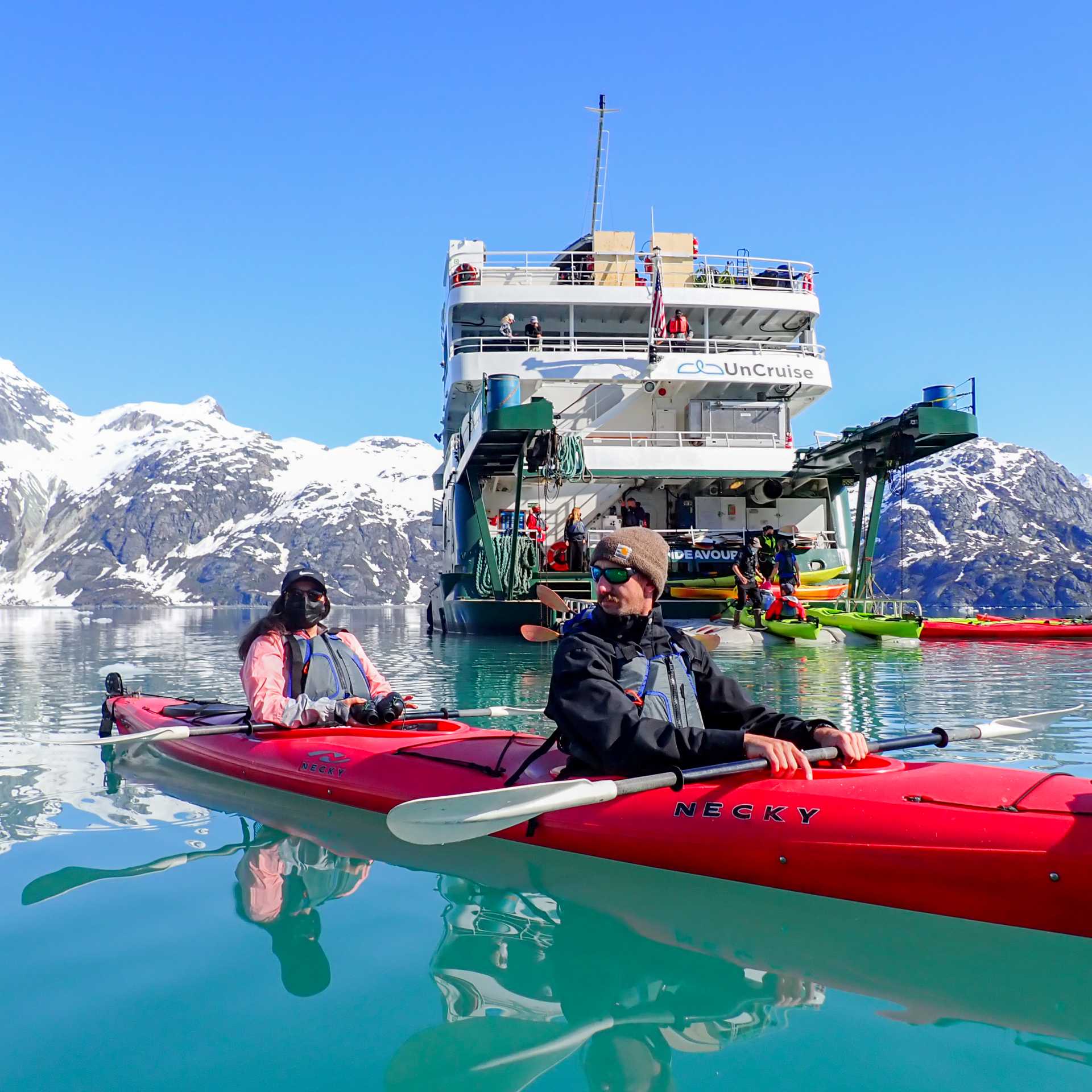 Kayak straight from the ship