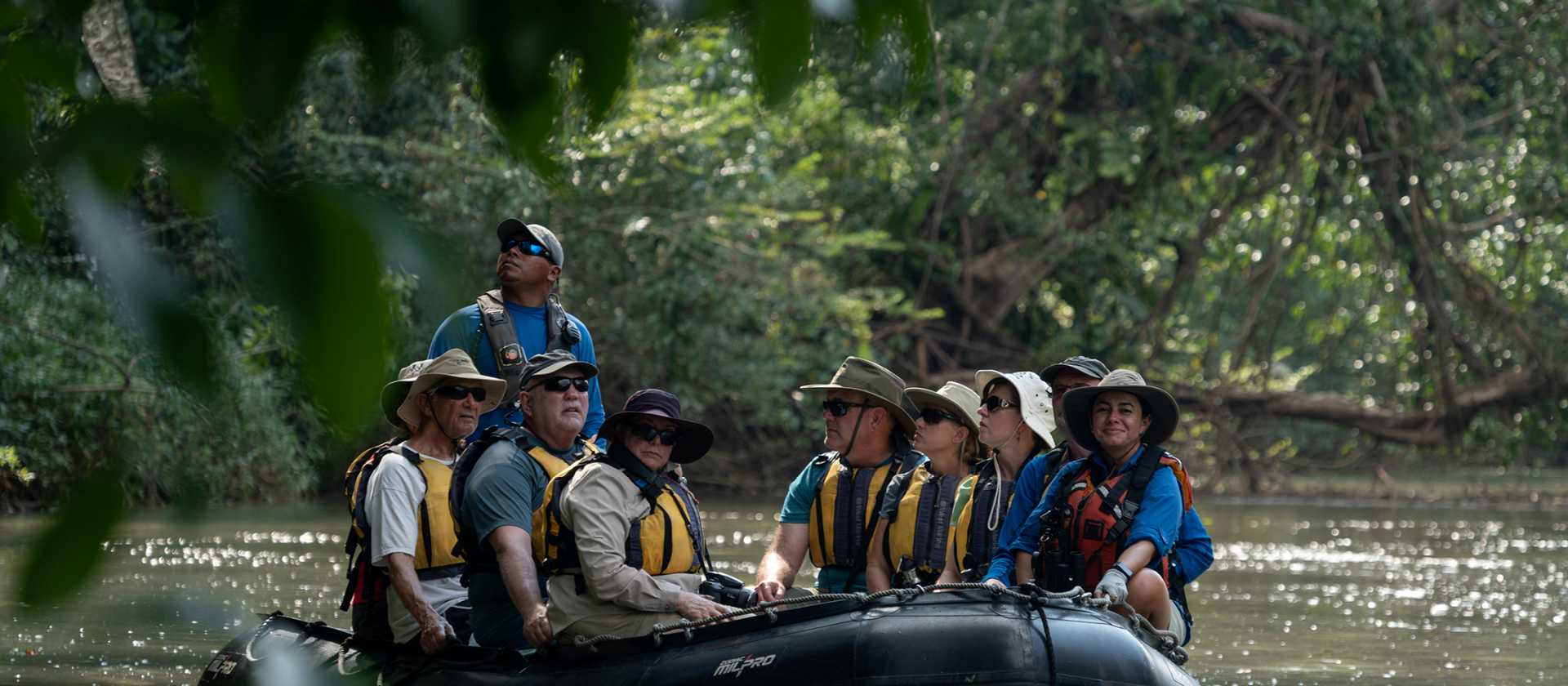 Remote exploration by zodiac in Costa Rica