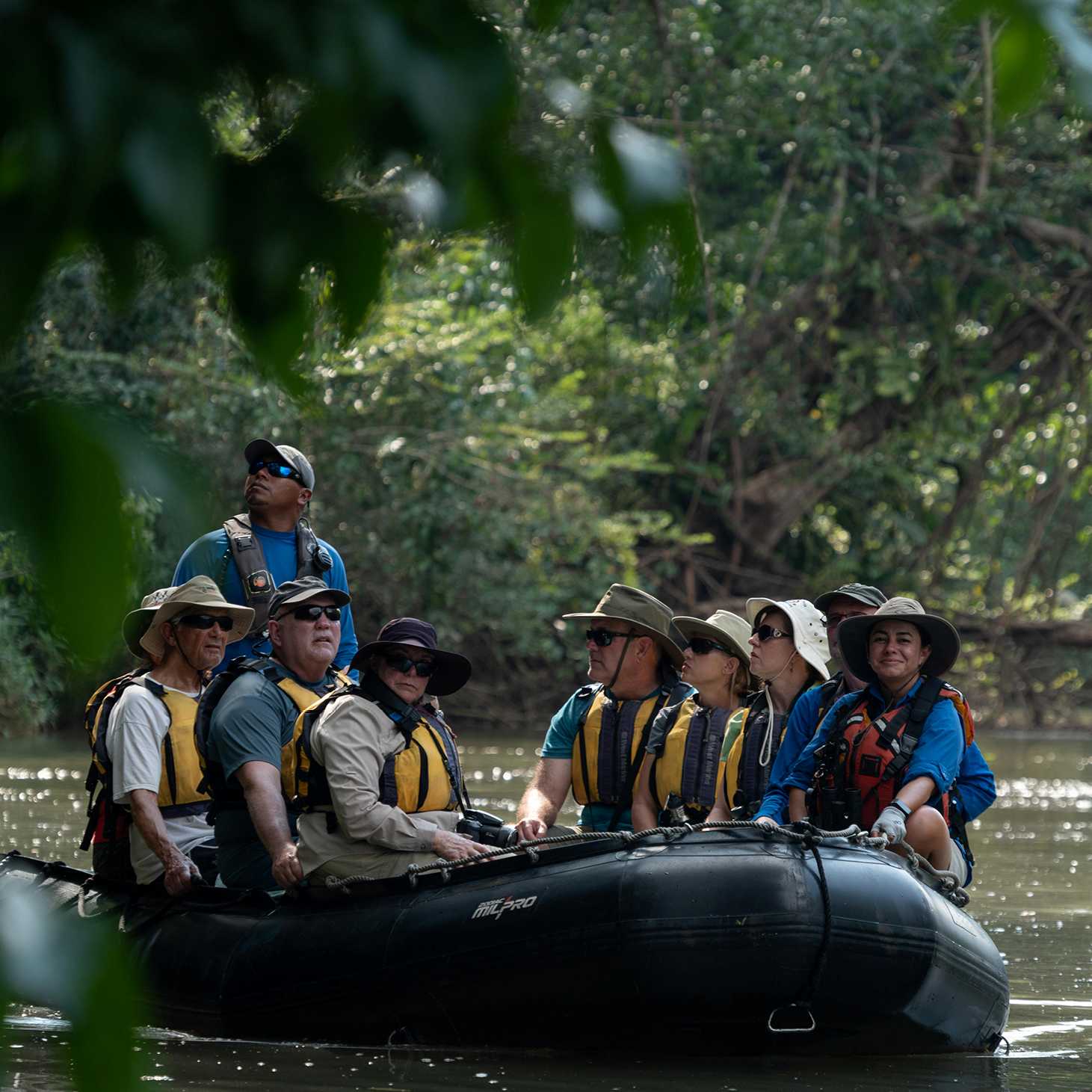 Remote exploration by zodiac in Costa Rica